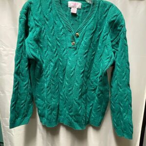 Vintage American Weekend green size M Ramie cotton sweater. Hong Kong